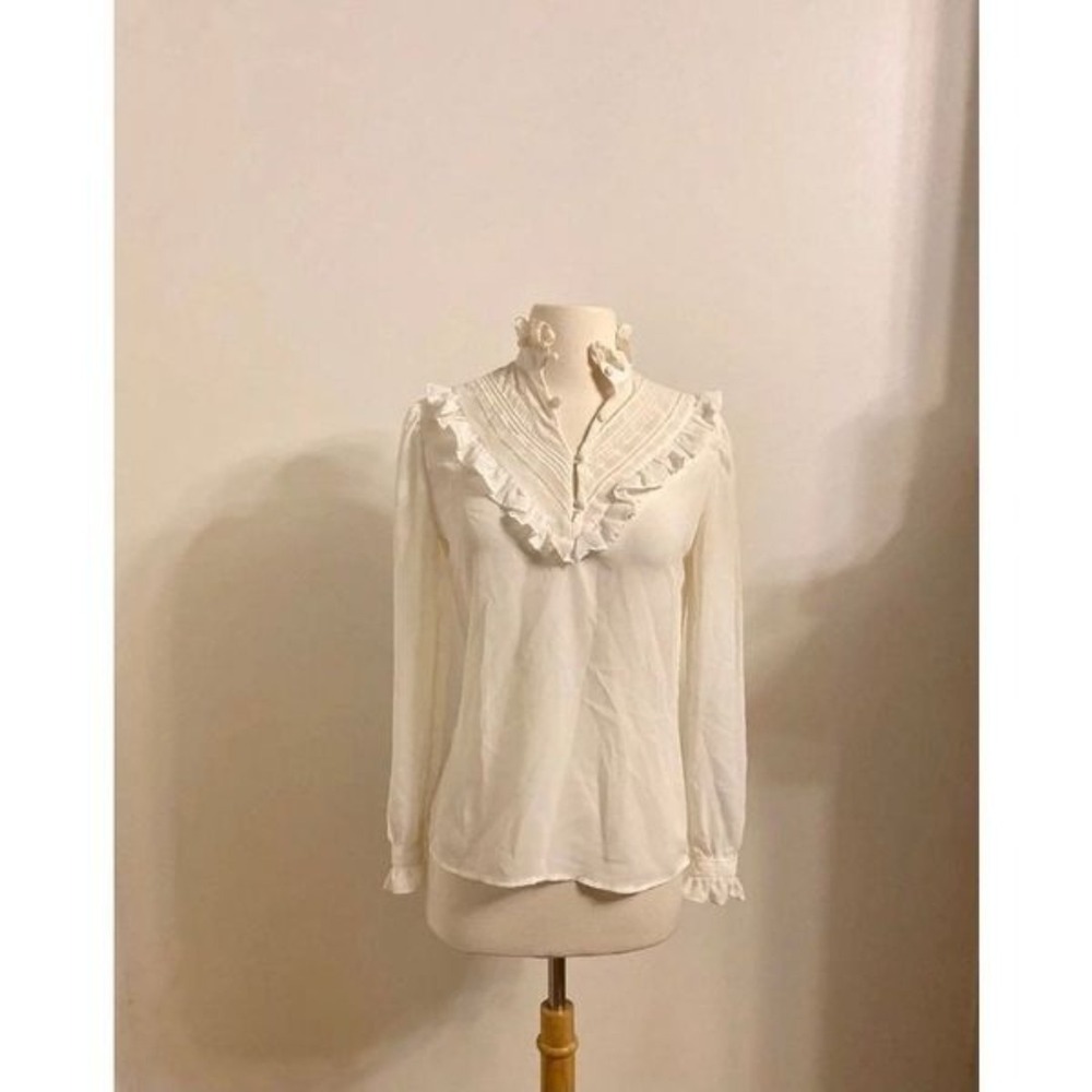 Vintage Lloyd Williams Ruffled‎ Blouse